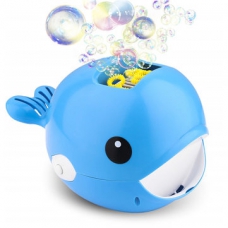 [READY STOCK] Whale Cartoon Automatic Bubble Machine Bathtub Toy for kids children with lights Bath Shower